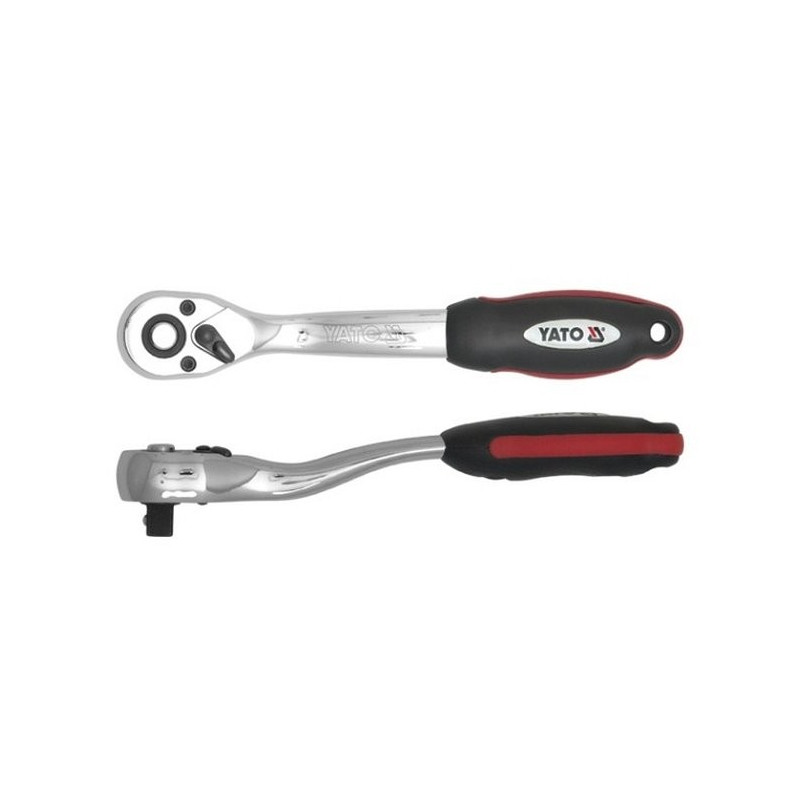 Ráčna 1/4" 145 mm vyhnutá YATO YT-0316
