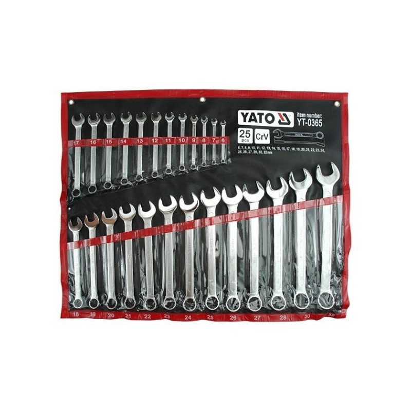 Sada klíčů očkoplochých 25ks 6-32 mm YATO YT-0365