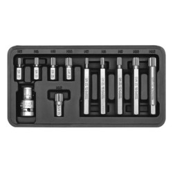 Sada bitů 11 ks vícezubé box YATO YT-0415