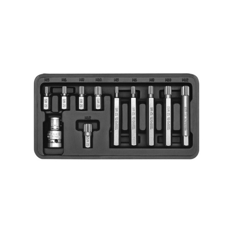 Sada bitů 11 ks vícezubé box YATO YT-0415