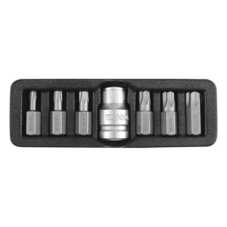 Sada bitů 7 ks TORX s otvorem YATO YT-0416