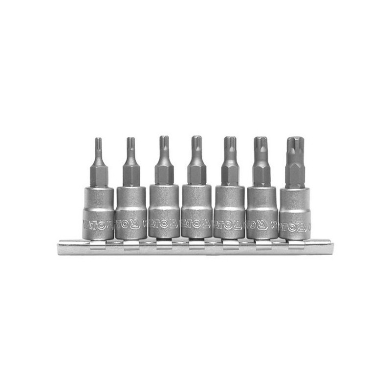 Sada bitů 1/4" 7 ks TS10-TS40 torx YATO YT-0461