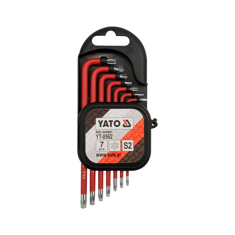 Sada klíčů TORX s otvorem 7 ks YATO YT-0562