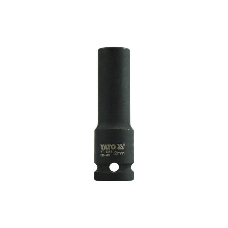 Nástavec 1/2" rázový šestihranný hluboký 12 mm CrMo YATO YT-1032