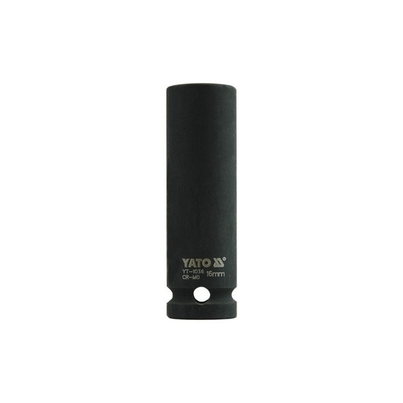 Nástavec 1/2" rázový šestihranný hluboký 16 mm CrMo YATO YT-1036
