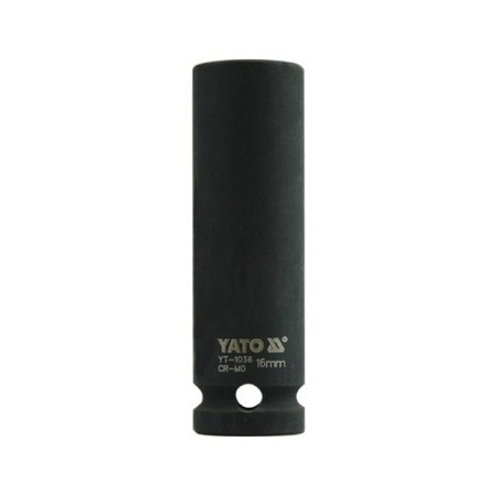 Nástavec 1/2" rázový šestihranný hluboký 16 mm CrMo YATO YT-1036