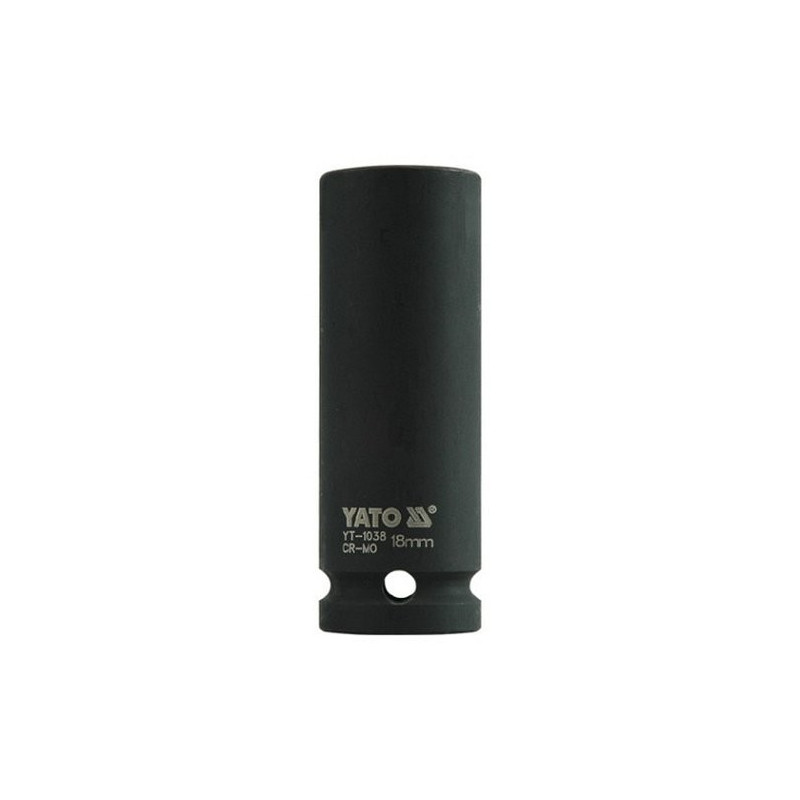 Nástavec 1/2" rázový šestihranný hluboký 18 mm CrMo YATO YT-1038