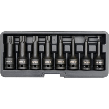 Sada nástrčných klíčů 1/2" Spline, 8ks YATO YT-1069