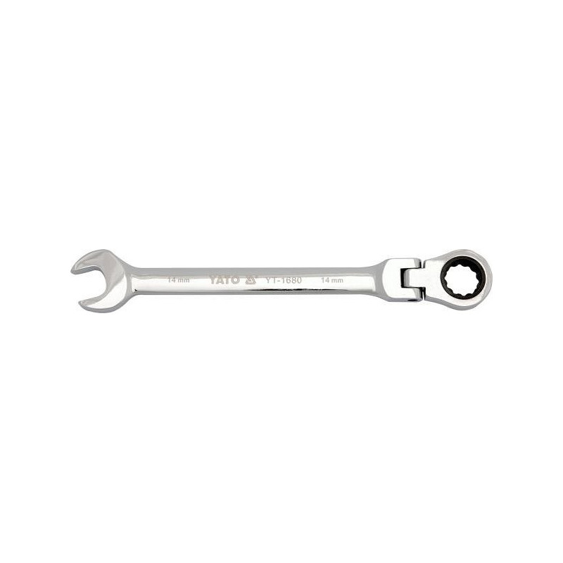 Klíč očkoplochý ráčnový 11 mm s kloubem YATO YT-1677