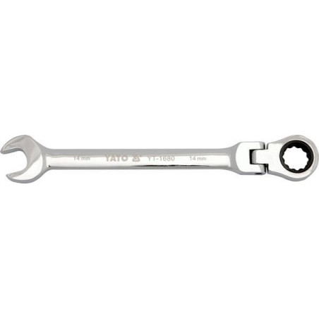 Klíč očkoplochý ráčnový 18 mm s kloubem YATO YT-1684