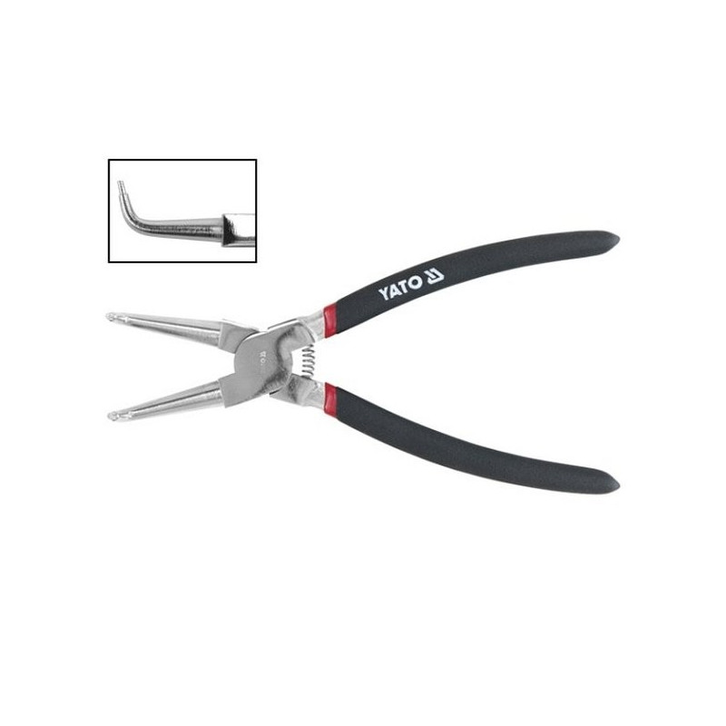 Kleště na ségrovky 150 mm vnitřní ohnuté CrV YATO YT-2143