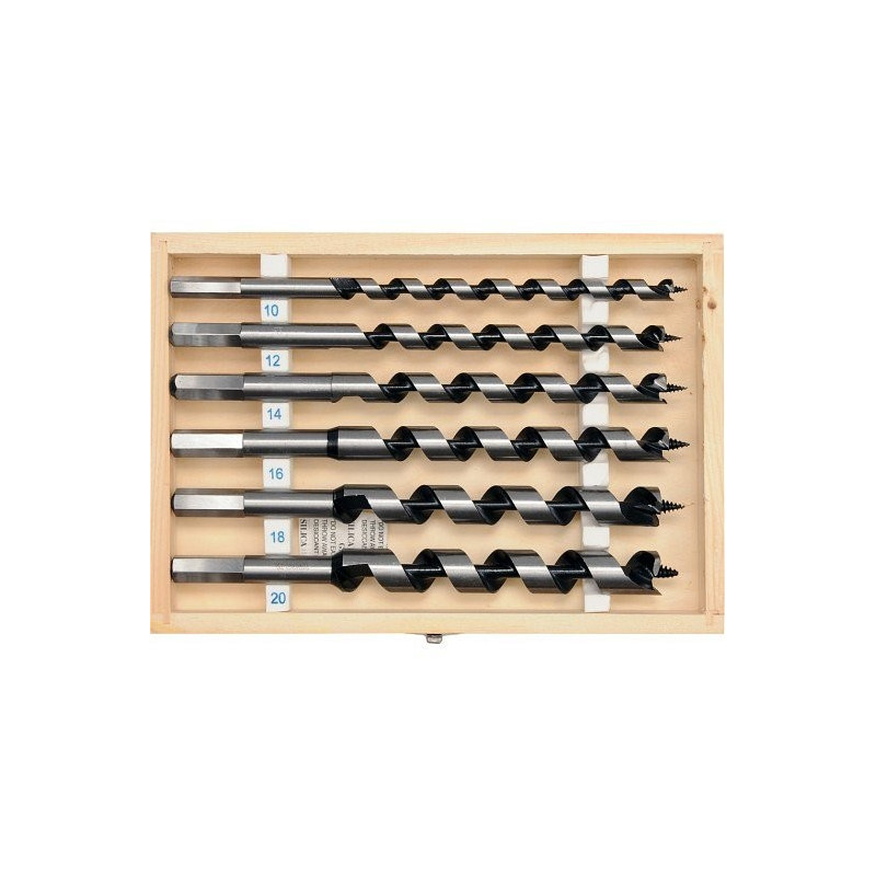 Sada hadovitých vrtáků do dřeva 10,12,14,16,18,20 délka 230mm YATO YT-3298
