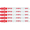 List do přímočaré pily 100 mm na dřevo TPI6 5 ks Bi-Metal YATO YT-3400