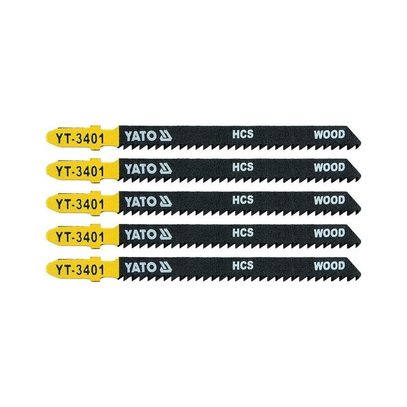 List pilový do přímočaré pily 100 mm na dřevo TPI10 5 ks YATO YT-3401