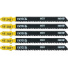 List pilový do přímočaré pily 100 mm na dřevo TPI10 5 ks YATO YT-3401