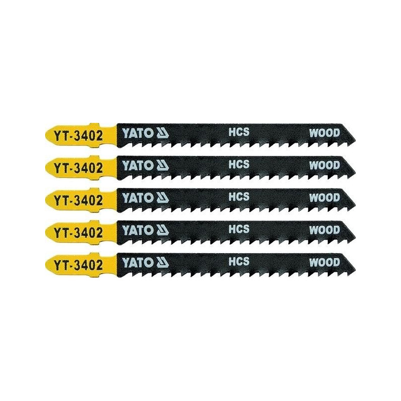 List pilový do přímočaré pily 100 mm na dřevo TPI8 5 ks YATO YT-3402