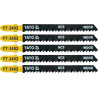 List pilový do přímočaré pily 100 mm na dřevo TPI8 5 ks YATO YT-3402