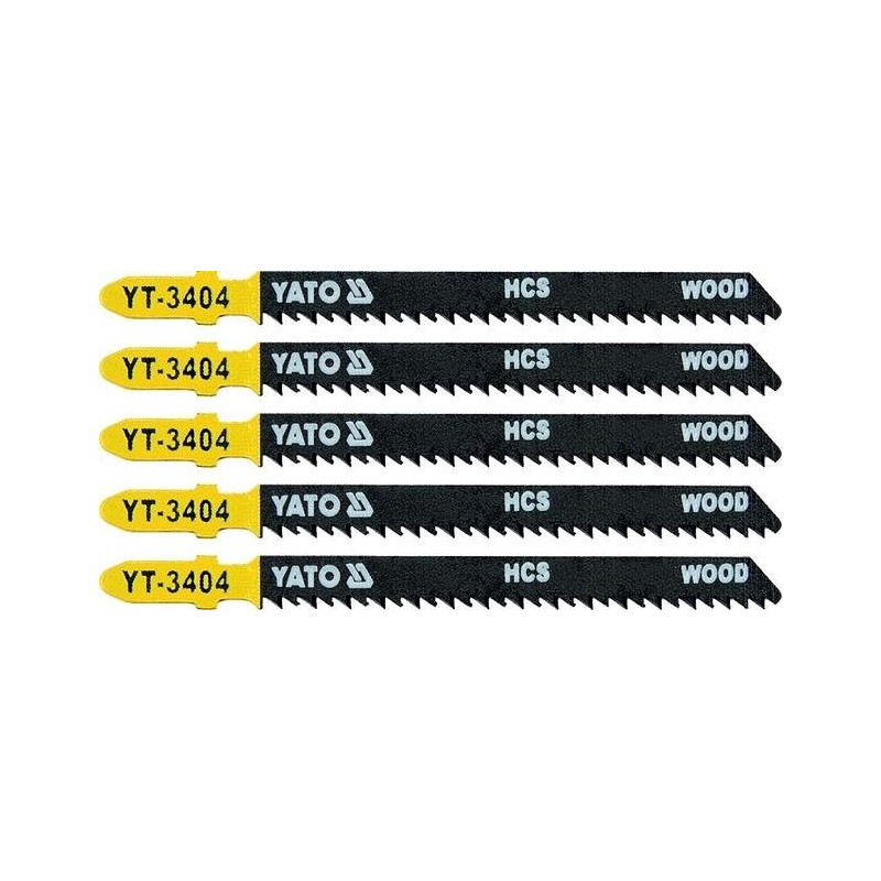List pilový do přímočaré pily 100 mm na dřevo TPI10 5 ks YATO YT-3404