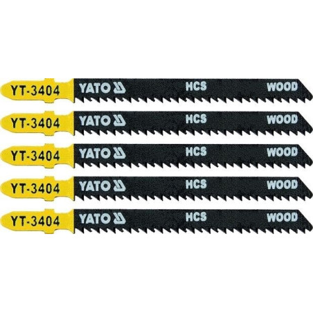 List pilový do přímočaré pily 100 mm na dřevo TPI10 5 ks YATO YT-3404