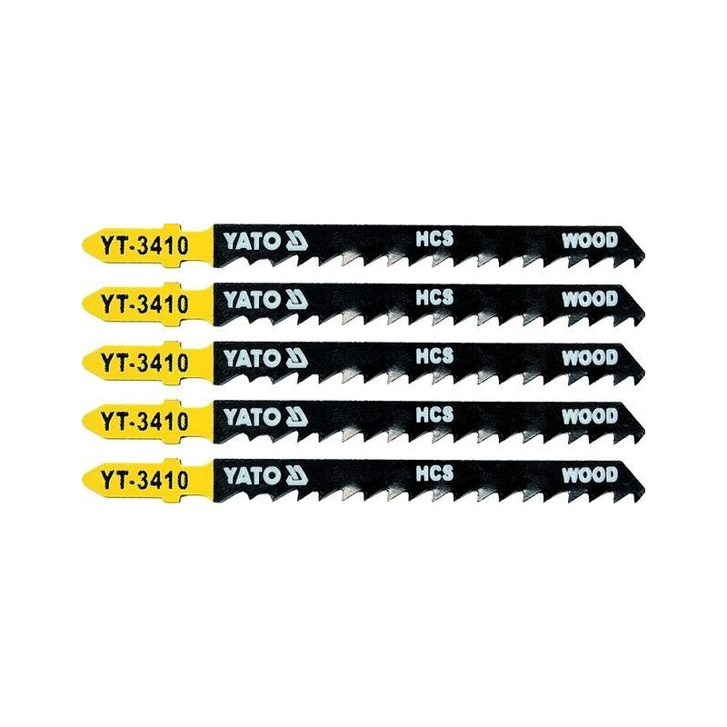 List pilový do přímočaré pily na dřevo typ T 6TPI sada 5 ks YATO YT-3410