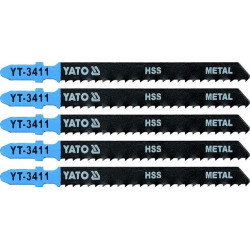 List pilový do přímočaré pily 100 mm na kov TPI8 5 ks YATO YT-3411