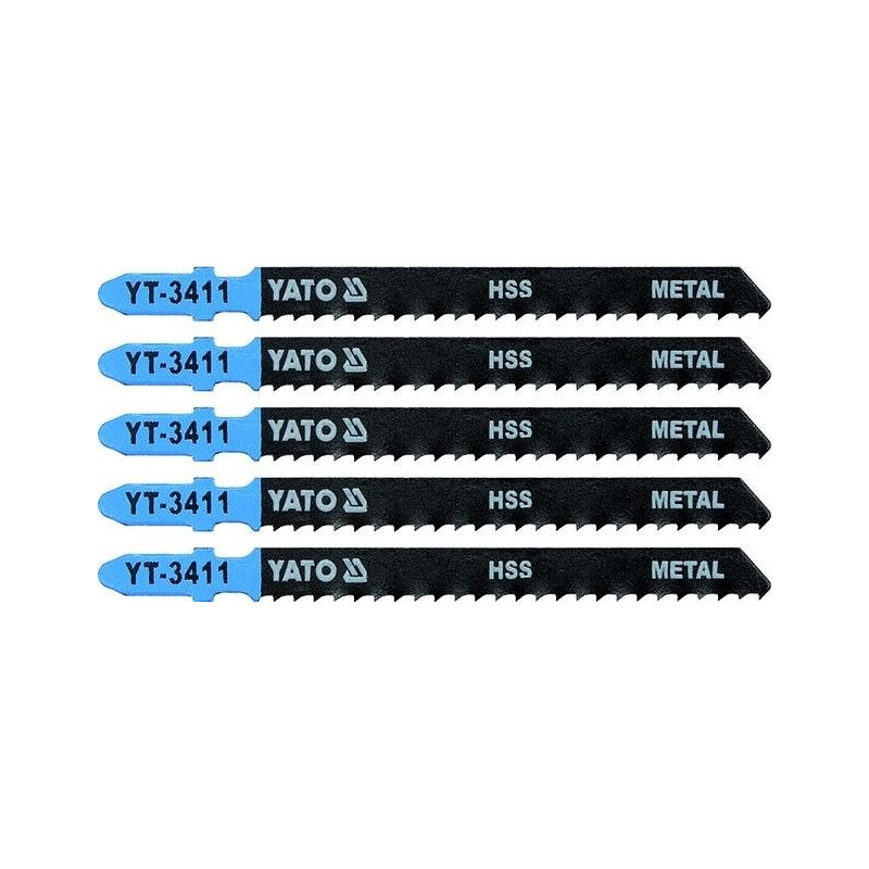 List pilový do přímočaré pily 100 mm na kov TPI8 5 ks YATO YT-3411