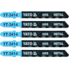 List pilový do přímočaré pily na kov typ T 32TPI sada 5 ks YATO YT-3414