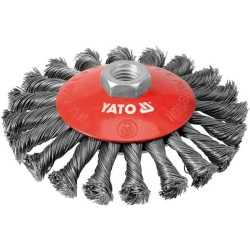 Kartáč drátěný boční M14 x 125 mm INOX YATO YT-4764