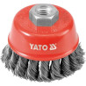 Kartáč drátěný čelní M14 x 60 mm YATO YT-4767
