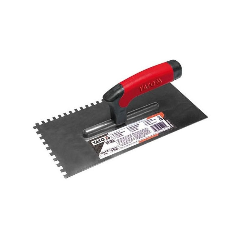 Hladítko 270 x 130 mm zuby 10 x 10 mm YATO YT-5204