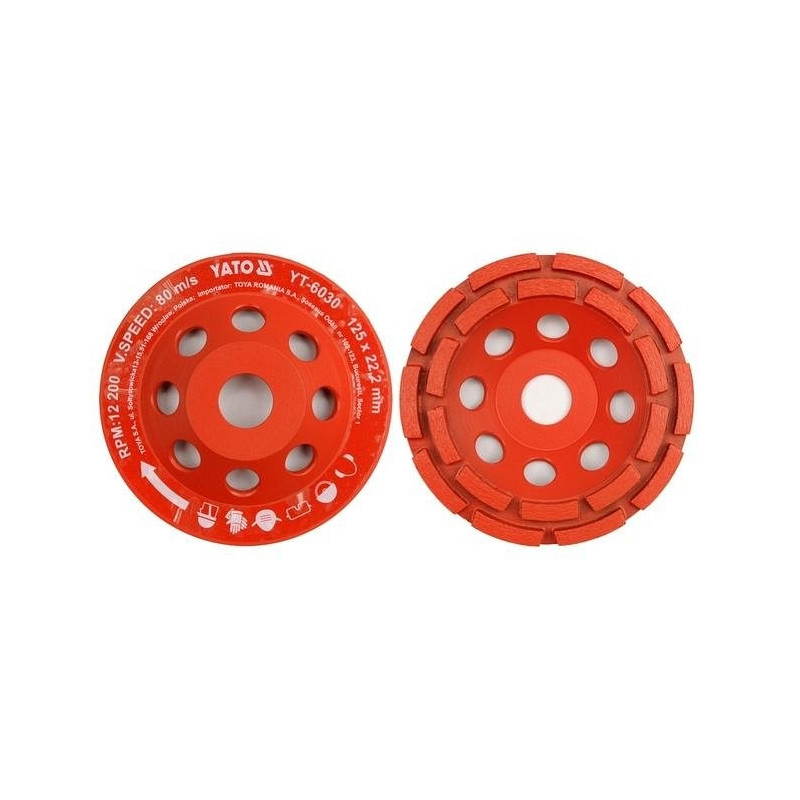 Kotouč diamantový 125 x 22,2 mm brusný YATO YT-6030