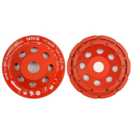 Kotouč diamantový 125 x 22,2 mm brusný YATO YT-6030