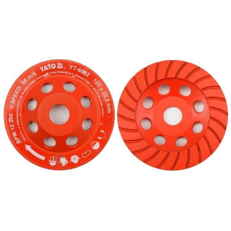 Kotouč diamantový 125 x 22,2 mm brusný YATO YT-6032