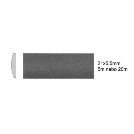 Samolepicí lišta černá, 23x5,5mm - 5m.