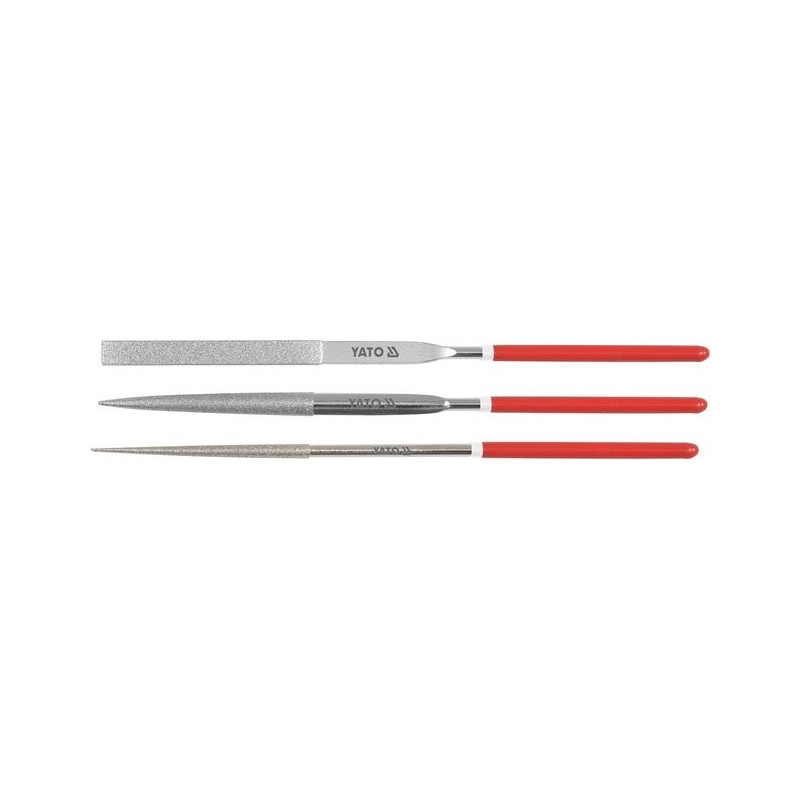 Sada pilníků jehlových diamantových 3 x 140 mm 3 ks YATO YT-6143