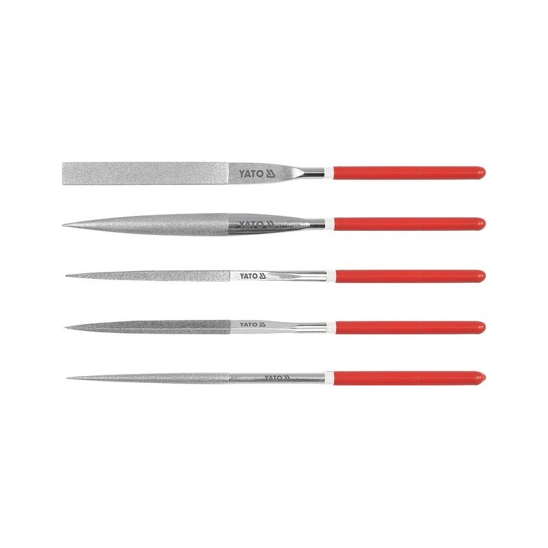 Sada pilníků jehlových diamantových 5 x 180 mm 5 ks YATO YT-6156