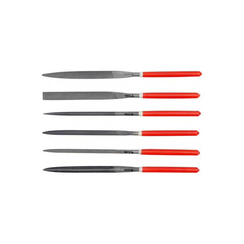 Sada pilníků jehlových 5 x 180 mm 6 ks YATO YT-6162