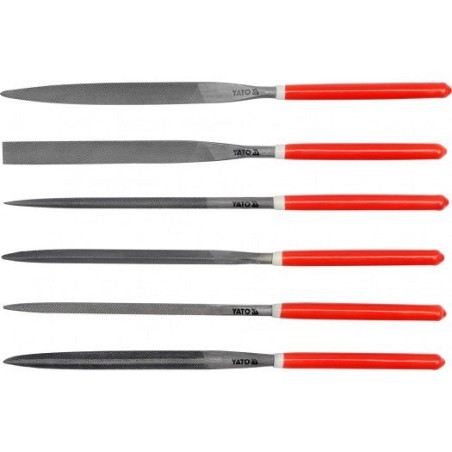 Sada pilníků jehlových 5 x 180 mm 6 ks YATO YT-6162