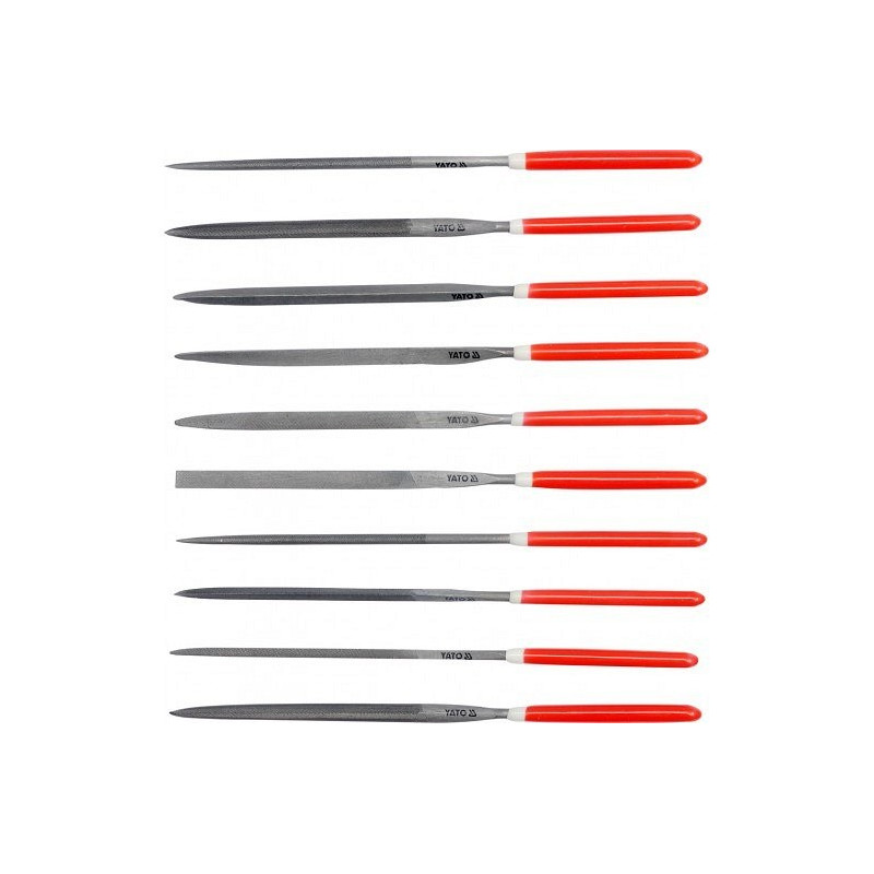 Sada pilníků jehlových 4 x 160 mm 10 ks YATO YT-6164