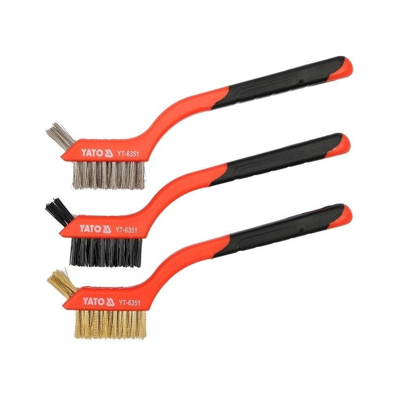 Sada kartáčů drátěných 180 mm YATO YT-6351