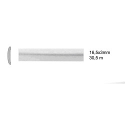 Samolepicí lišta stříbrná, 16,5x3mm - 20m.