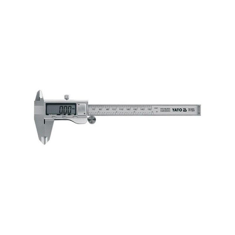 Měřítko posuvné 150 x 0,03 mm elektronické YATO YT-7201