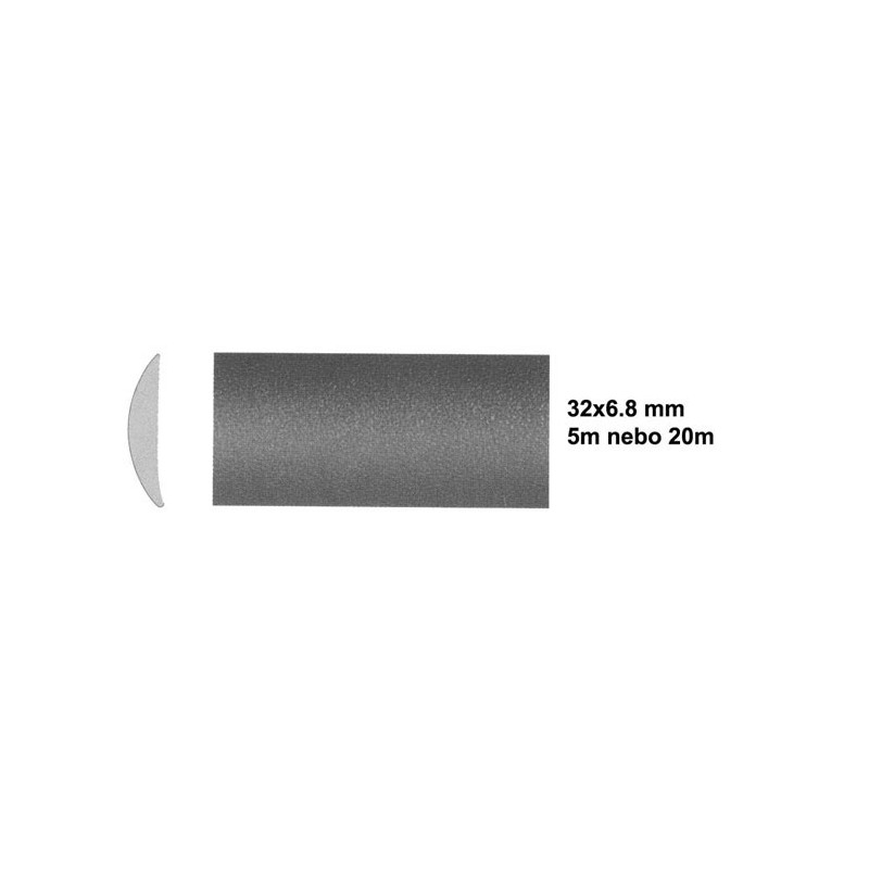 Samolepicí lišta černá, 32x6,8mm - 20m.