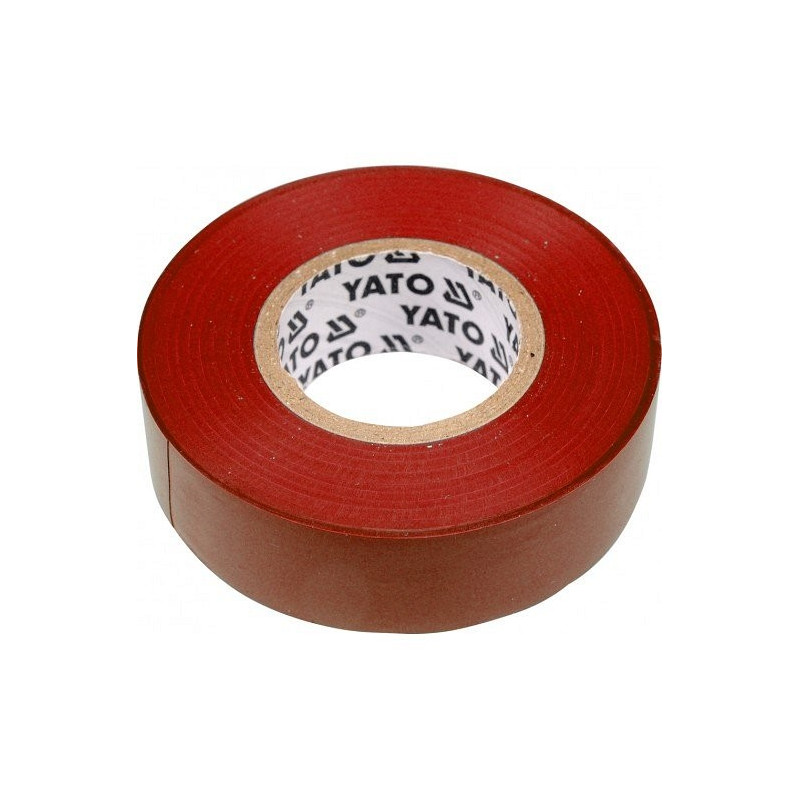 Páska izolační 19 x 0,13 mm x 20 m červená YATO YT-8166