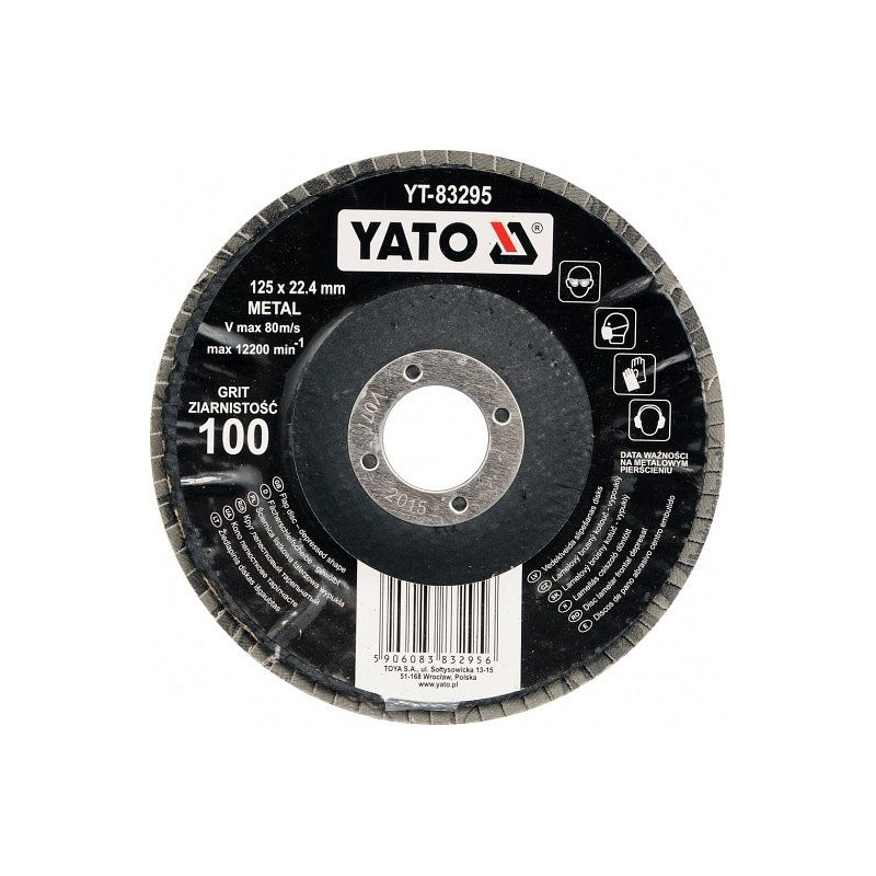 Kotouč lamelový Yato korundový 125mm P60 YATO YT-83293