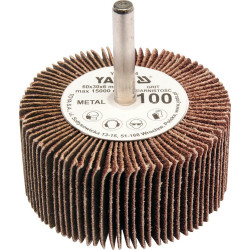 Kotouč lamenový radiální 60x30 P-40 s hřídelí 6 mm YATO YT-83361
