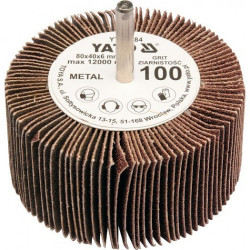 Kotouč lamenový radiální 80x40 P-40 s hřídelí 6 mm YATO YT-83381