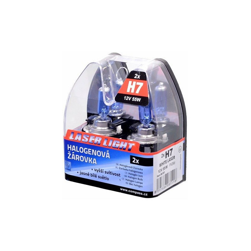 Autožárovka H7 12V 55W WHITE LASER - 2ks