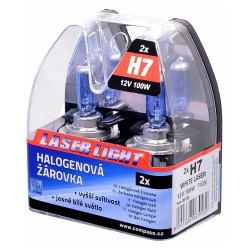 Autožárovka H7 12V 100W WHITE LASER - 2ks