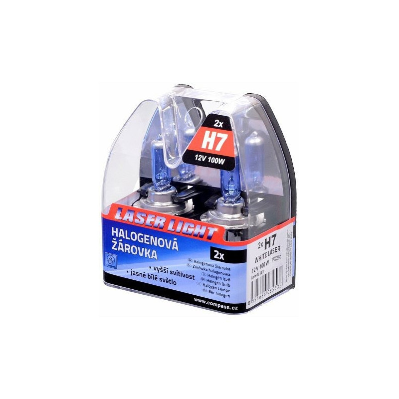 Autožárovka H7 12V 100W WHITE LASER - 2ks